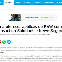 Aon passa a oferecer aplices de R&W com Liberty Global Transaction Solutions e Newe Seguros